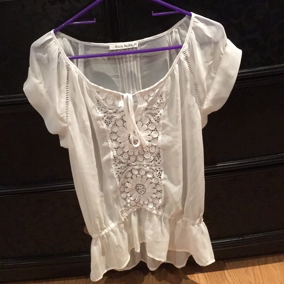 Daniel Rainn: Black Rainn Sheer Top - Picture 2 of 6